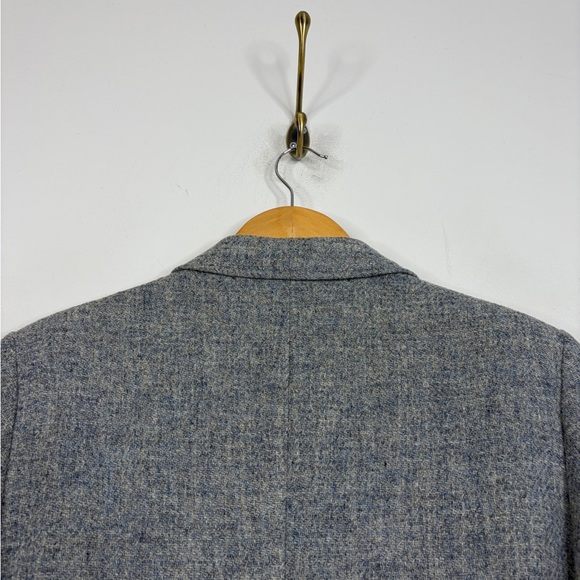 Vintage Harris Tweed Sport Coat Mens 38R Gray Blue Wool Retro Made in Canada - Picture 5 of 14